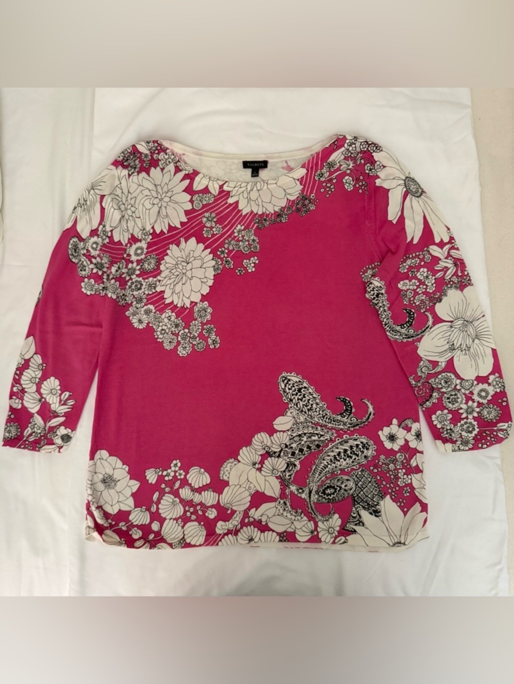 Talbots pink lightweight pullover sweater